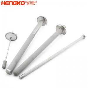 恒歌三夾鉗不銹鋼充氧曝氣頭擴(kuò)散器_啤酒碳酸化自釀?dòng)糜谶^濾釀造工業(yè)