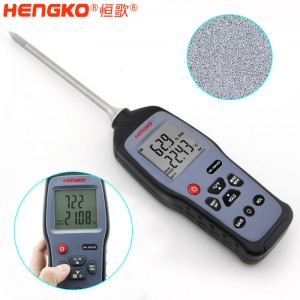 恒歌定制HG970手持式溫濕度標準器_用于無塵車間、儲存?zhèn)}庫溫濕度測量抽檢